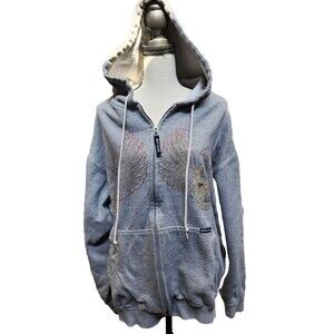 Soulland Embellished Hoodie Skull Full Zip Size 2X